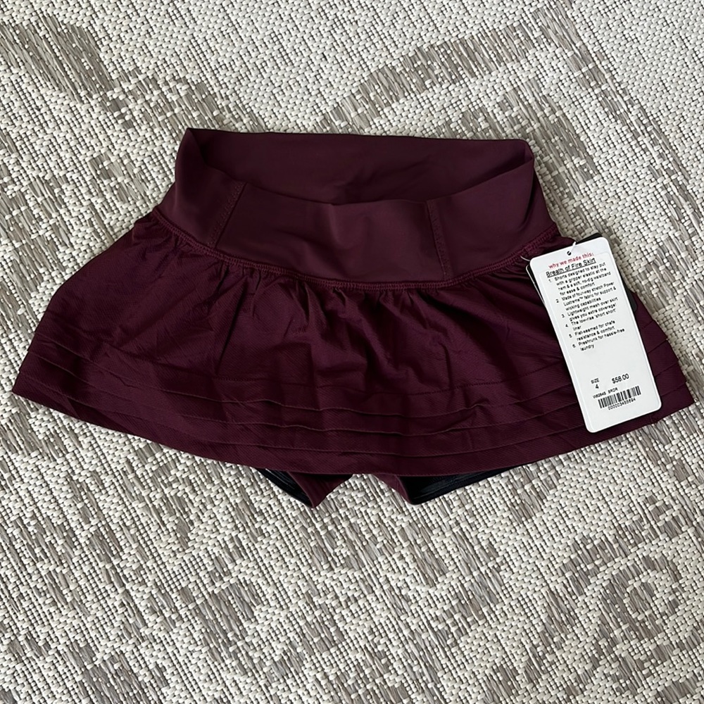 lululemon athletica Burgundy Skirt